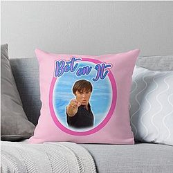 Troy Bolton Says Bet On It High School Musical Zac Efron Fan Art Pillow