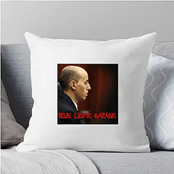 True Crime Garage does deep research True Crime Garage Pillows Cover