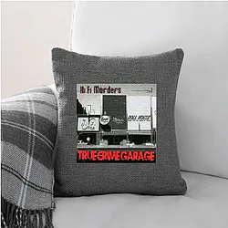 True Crime Garage discusses real murders True Crime Garage Pillows Cover