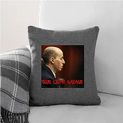 True Crime Garage does deep research True Crime Garage Pillows Cover