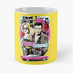 True Romance Tarantino Movie Classic Funny Coffee Mugs for Halloween, Holiday, Christmas Party Decoration White, 11oz