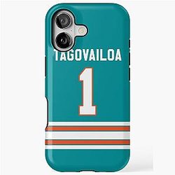 Tua Tagovailoa Miami Dolphins Jersey Phone Case