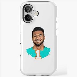 Miami Dolphins Tua Tagovailoa iPhone Tough Case