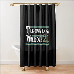 Tua Tagovailoa Dolphins Shower Curtain