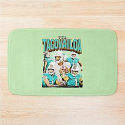 Tua Tagovailoa Miami Dolphins Retro Design Bath Mat Perfect Gift for You and Friends