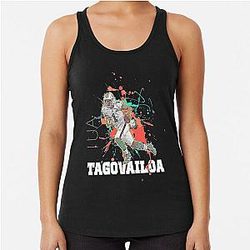 Tua Tagovailoa Pop Art Style Racerback Tank Top