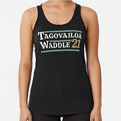 Tua Tagovailoa Dolphins Racerback Tank Top