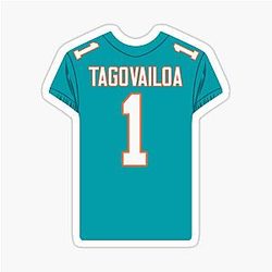 Tua Tagovailoa Jersey Sticker