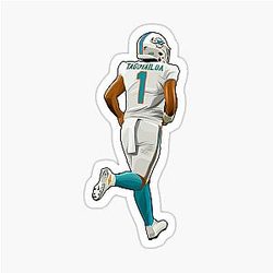 Tua Tagovailoa Jogs To The Field Sticker