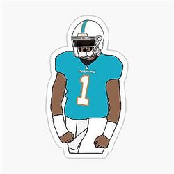 Tua Tagovailoa Miami Dolphins Sticker