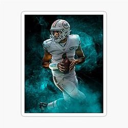 Tua Tagovailoa Miami Art Sticker