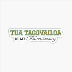 Tua Tagovailoa Miami Dolphins Football Sticker NFL
