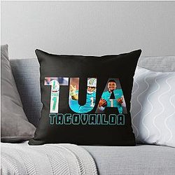 Tua Tagovailoa T-Shirt Sticker Throw Pillow