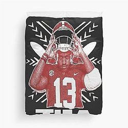 Tua Tagovailoa College Football Duvet Cover