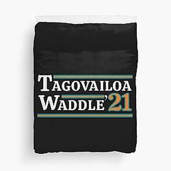 Tua Tagovailoa Dolphins Duvet Cover