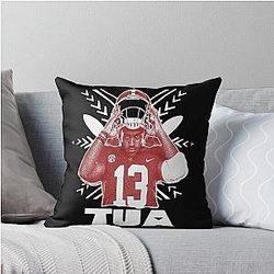 Tua Tagovailoa College Football Throw Pillow
