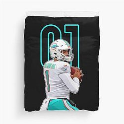 Tua Tagovailoa Miami Duvet Cover