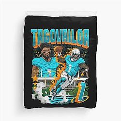 Tua Tagovailoa Miami College Duvet Cover