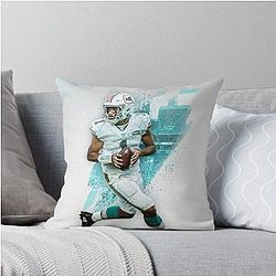 Tua Tagovailoa Miami Sports Art Pillow