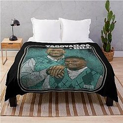 Tua Tagovailoa and Tyreek Hill Step Brothers Throw Blanket