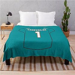 Tua Tagovailoa Home Throw Blanket
