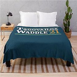Tua Tagovailoa Dolphins Throw Blanket