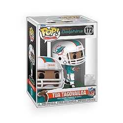 Epic Collectibles Football: Dolphins - Tua Tagovailoa Vinyl Figure Bundle with Funko Pop Box Protector
