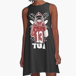 Tua Tagovailoa College Football Inspired Many Line Dress