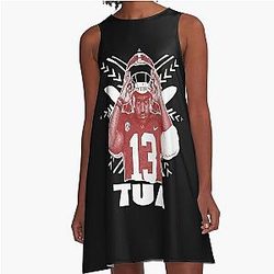 Tua Tagovailoa College Football A-Line Dress