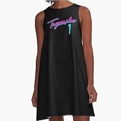 Miami Team Fans Tua Tagovailoa Vice City A-Line Dress