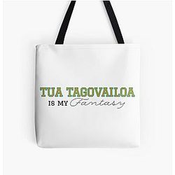 Tua Tagovailoa Miami Dolphins Fantasy Football NFL Tote Bag