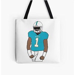 Tua Tagovailoa Miami Dolphins Tote Bag