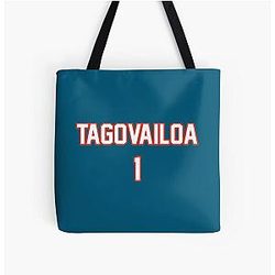 Tua Tagovailoa Miami Dolphins QB Tote Bag