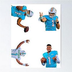 Tua Tagovailoa Sticker Pack and Poster