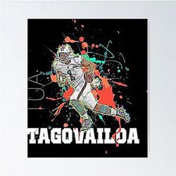 Tua Tagovailoa Pop Art Style Classic Poster