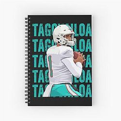 Tua Tagovailoa American Tua Time Spiral Notebook