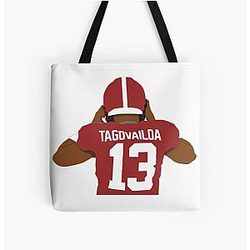 Tua Tagovailoa All Over Print Tote Bag