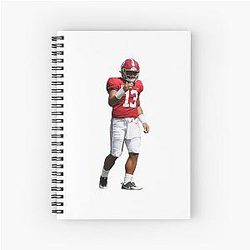 Tua Tagovailoa Alabama Spiral Notebook
