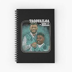 Tua Tagovailoa and Tyreek Hill Step Brothers Spiral Notebook