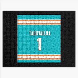 Tua Tagovailoa Artwork Jigsaw Puzzle Jersey