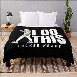 Tucker Kraft - I Do This Tee Green Bay Football - Tucker Kraft 85 Green Bay Packers Football Throw Blanket