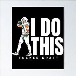 Tucker Kraft Green Bay Football Tee Green Bay Packers 85 Poster