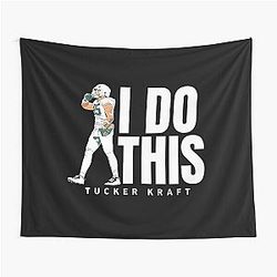 Tucker Kraft - I Do This Tee Green Bay Football - Tucker Kraft 85 Green Bay Packers Tapestry