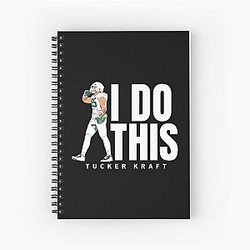 Tucker Kraft - I Do This Tee Green Bay Football - Tucker Kraft 85 Green Bay Packers Football Spiral Notebook