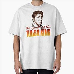 Tulsa King Series Fan Graphic Design By Ironpalette Oversized T-Shirt
