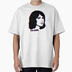 TV Girl 3D Anaglyph Dream Girl Logo Oversized T-Shirt