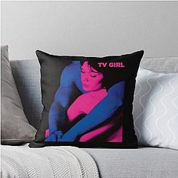 Lover Girl Retro Wave Throw Pillow