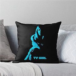 Funny Gift For TV Girl Throw Pillow