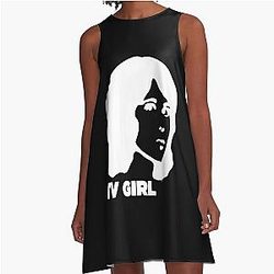TV Girl A-Line Dress