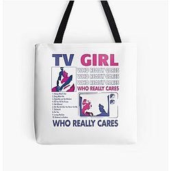 TV Girl Who Cares All Over Print Tote Bag